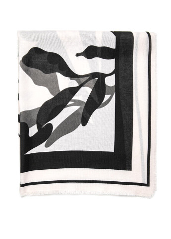 Шарф KOTON абстрактный чёрно-белого кэжуал полиэстер
