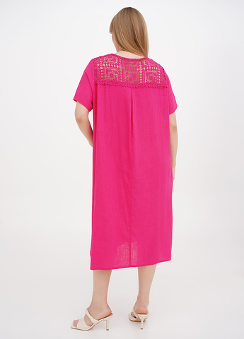 Малинова кежуал сукня а-силует Ruta-S однотонна