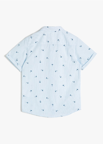 Голубой кэжуал рубашка с рисунком KOTON