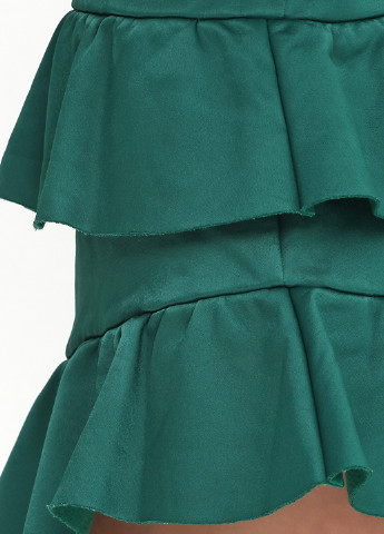 Зеленое кэжуал платье короткое H&M однотонное