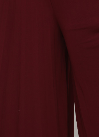 Бордовая кэжуал однотонная юбка Mango плиссе