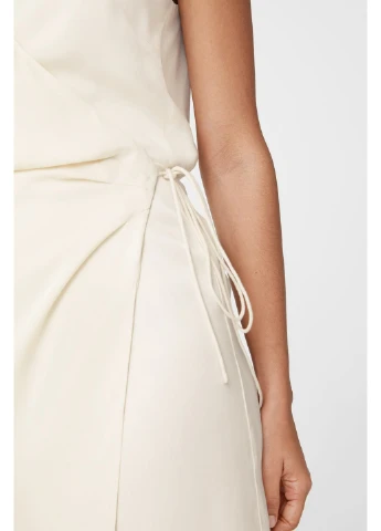 Молочное кэжуал платье Mango однотонное