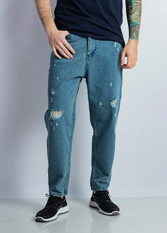 Синие демисезонные зауженные джинсы Time of Style