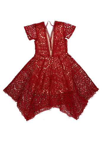 Червона кежуал сукня а-силует Love Triangle однотонна