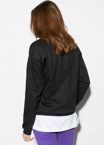 Черный свитшот женский /no flis/ YAPPI рисунок (251467760)