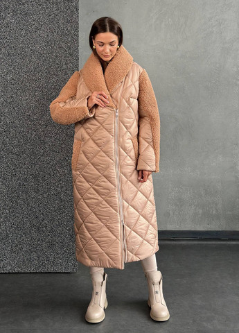 Бежева зимня куртка No Brand