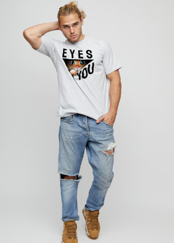 Сіра футболка чоловіча basic YAPPI