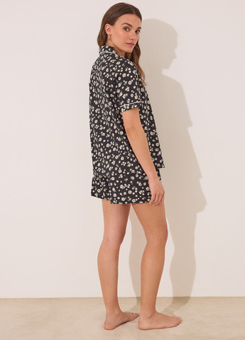 Черная всесезон пижама (сорочка, шорты) рубашка + шорты Women'secret