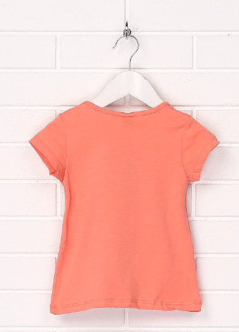 Оранжевая летняя футболка с коротким рукавом Dasilva Kids