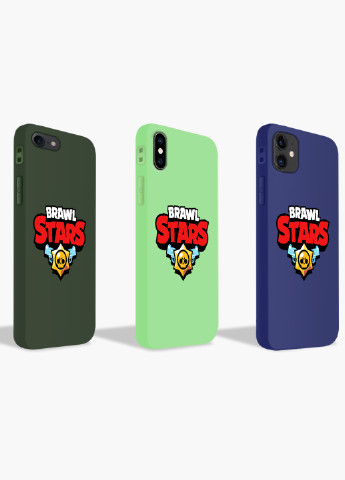 Чохол силіконовий Apple Iphone 8 plus Лого Бравл Старс (Logo Brawl Stars) (6154-1000) MobiPrint (219284340)
