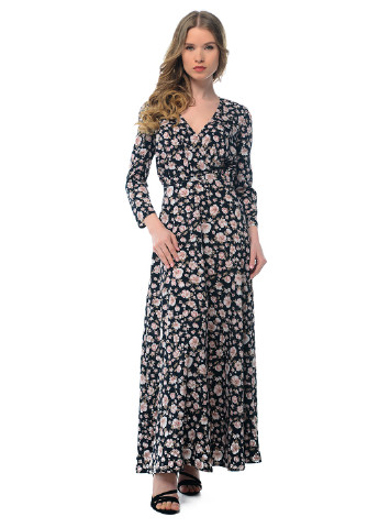 Женское демисезонное Платье на запах GENEVIE с цветочным принтом