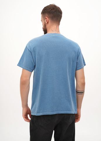 Синяя футболка Gildan