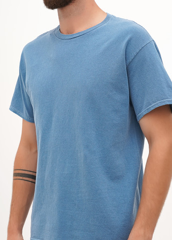 Синяя футболка Gildan