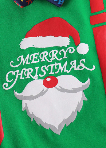 Зеленый зимний костюм (боди, брюки, шапочка) брючный SHEIN