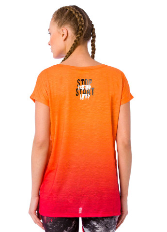 Оранжево-красная летняя футболка LC Waikiki