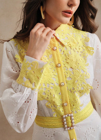 Комбінована святковий сукня сукня-сорочка, а-силует SHEIN колор блок