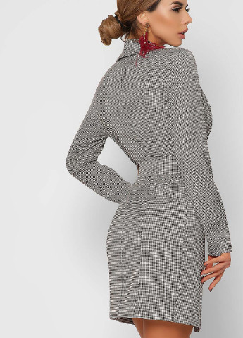 Сіро-бежева кежуал сукня Carica з геометричним візерунком