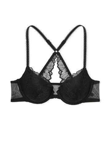 Чорний демісезонний комплект (бюстгальтер, трусики) Victoria's Secret