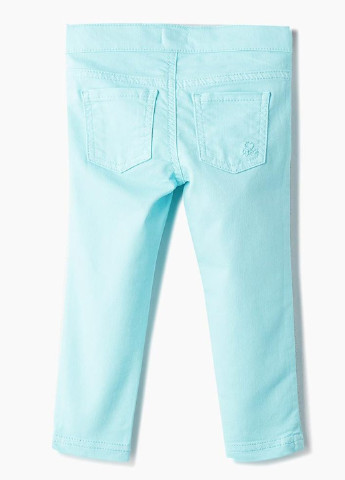 Голубые демисезонные зауженные джинсы United Colors of Benetton