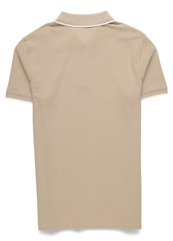 Бежевая футболка-поло для мужчин C&A однотонная