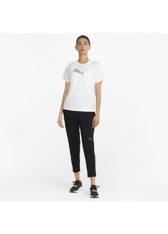 Штани Evostripe Women's Pants Puma однотонні чорні спортивні бавовна, поліестер