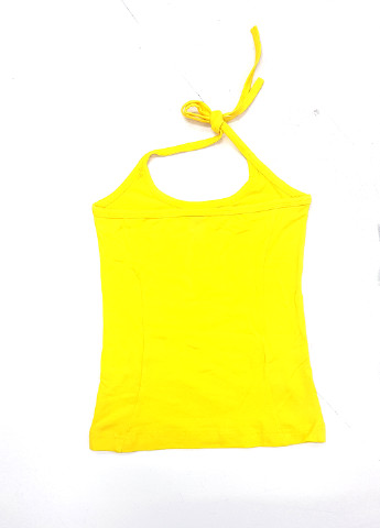 Желтая однотонная блузка Puledro летняя