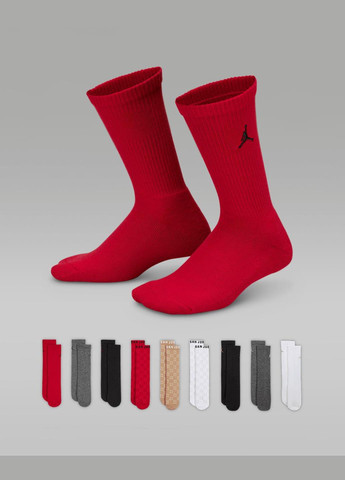 Комбинированные носки bj0729-r78 (9 пар) Jordan логотипы (317207720)