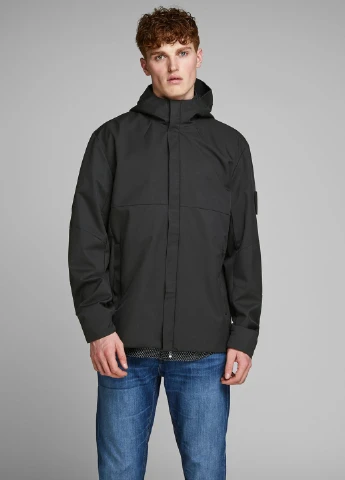 Чорна демісезонна куртка Jack & Jones