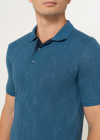 Синяя футболка-поло 634 xxl синий (2000904351480) для мужчин Vaganza однотонная