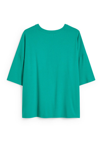 Зеленая летняя футболка C&A