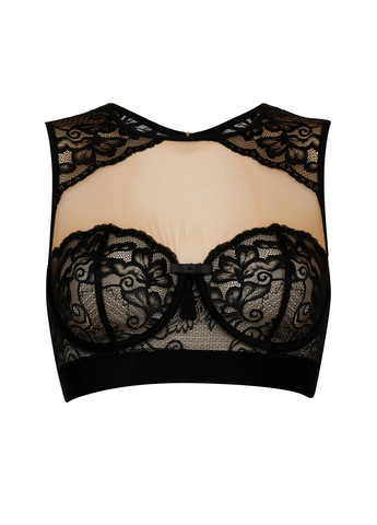 Чорний топ бюстгальтер Marc & André з кісточками поліамід