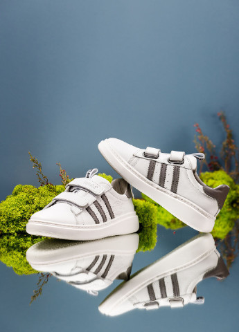 Білі Осінні кросівки з натуральної шкіри для хлопчика Tutubi