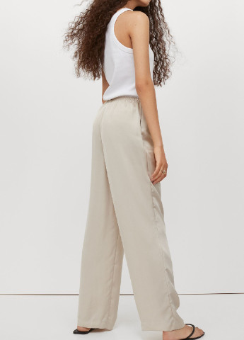 Светло-бежевые демисезонные брюки H&M