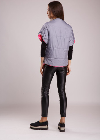 Розовая демисезонная куртка розовый + серый Alberto Bini