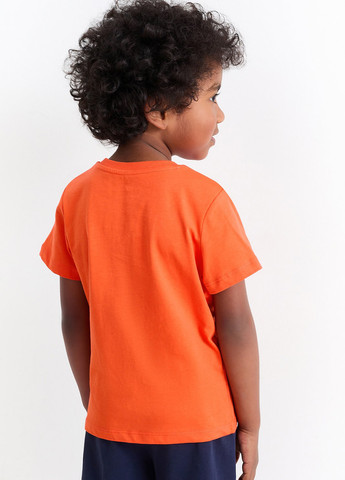Оранжевая летняя футболка C&A