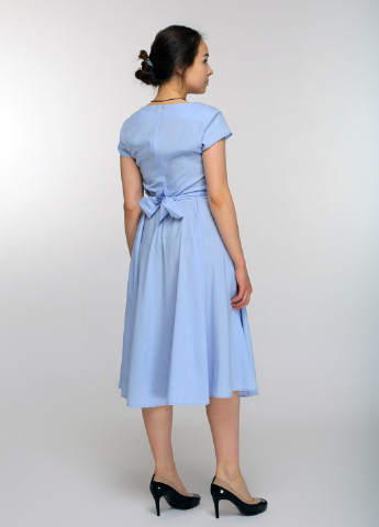 Голубое кэжуал платье Maxiline