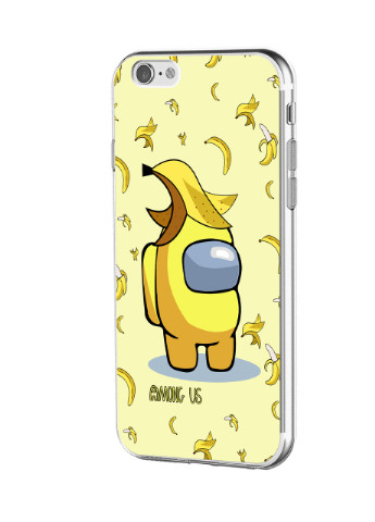 Чохол силіконовий Apple Iphone 6 Амонг Ас Жовтий (Among Us Yellow) (6937-2416) MobiPrint (219565828)