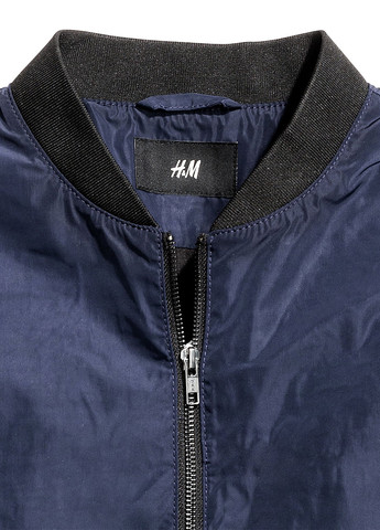 Темно-синий демисезонный Бомбер H&M