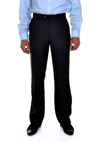 Темно-синие классические демисезонные брюки прямые Ravol