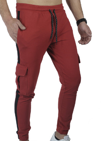 Красные спортивные демисезонные брюки Fiyasko Fashion