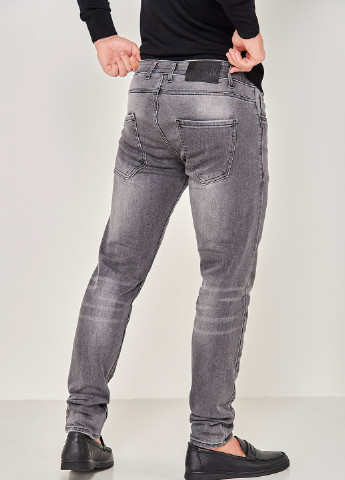 Серые демисезонные джинсы слим cju7005 38 серый (2000904472413) CLUB JU