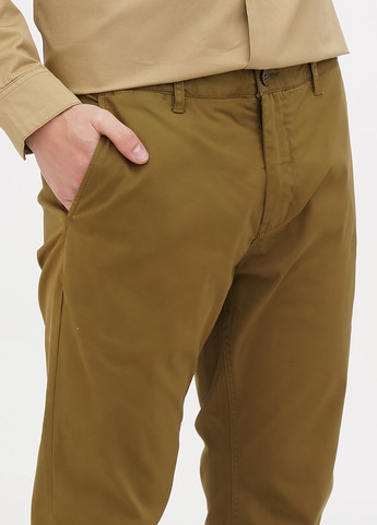 Оливковые кэжуал демисезонные чиносы брюки Minimum