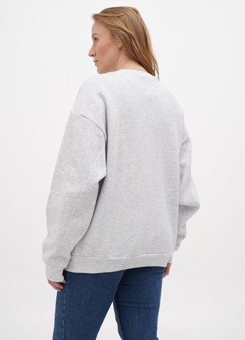 Серый свитшот Boohoo надпись без декора (301652606)