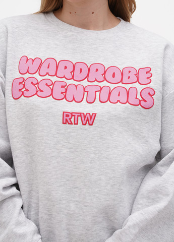 Серый свитшот Boohoo надпись без декора (301652606)