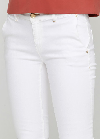 Белые кэжуал демисезонные зауженные брюки Mos Mosh