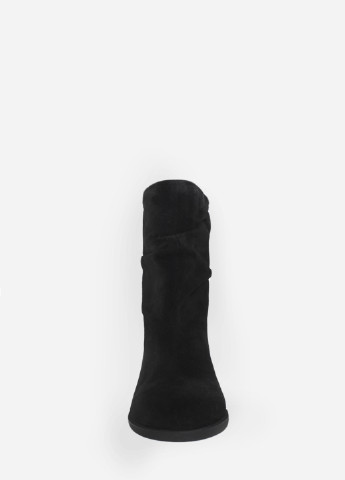 Осенние ботинки rn3535-11 черный NM из натуральной замши