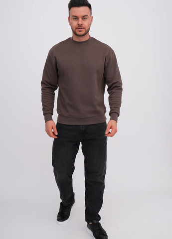 Кавовий світшот K.O.R однотонний без декору (362378169)