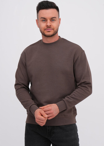 Кавовий світшот K.O.R однотонний без декору (362378169)