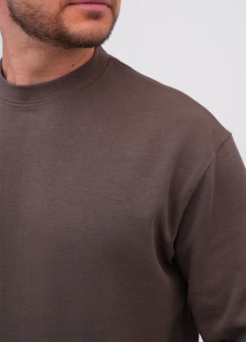 Кавовий світшот K.O.R однотонний без декору (362378169)