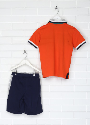 Оранжевый летний комплект (поло, шорты) Geox